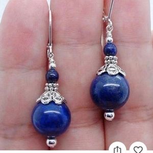 Lapis Lazuli Hook Earrings